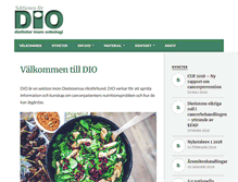 Tablet Screenshot of dio-nutrition.se